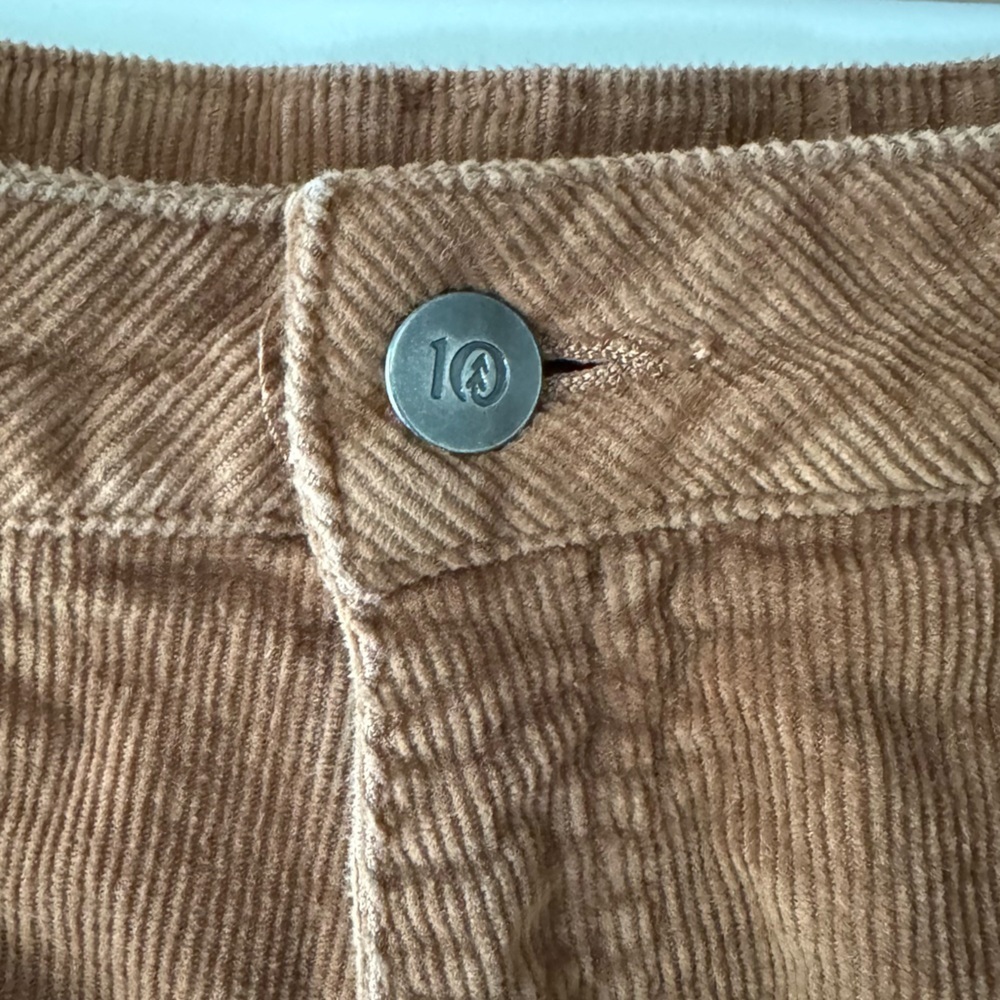 TenTree Corduroy Cropped Straight Leg Eco-Friendly Trousers Pants Women’s size 2 - Picture 7 of 14